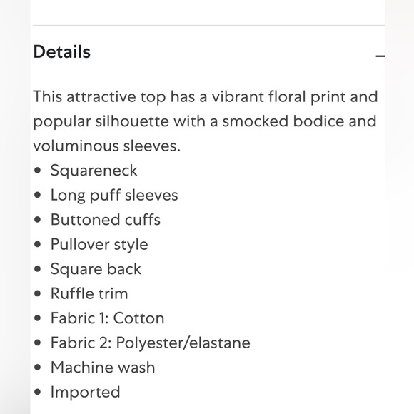 NWT FREE PEOPLE ARIANA PRINTED TOP. SIZE MEDIUM - Picture 13 of 16